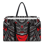 Robot Samurai Mask Print Utility Tote Bag