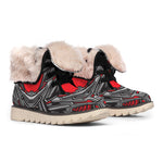 Robot Samurai Mask Print Winter Boots