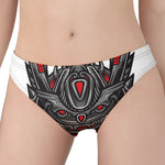 Robot Samurai Mask Print Women's Panties