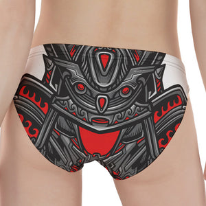 Robot Samurai Mask Print Women's Panties