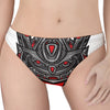 Robot Samurai Mask Print Women's Thong