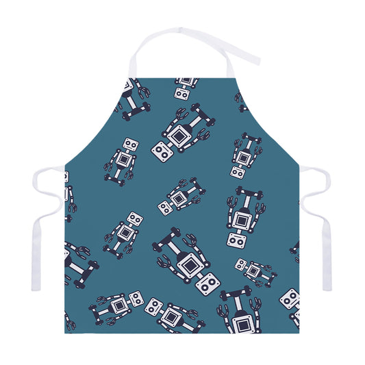Robot Servant Pattern Print Adjustable Apron