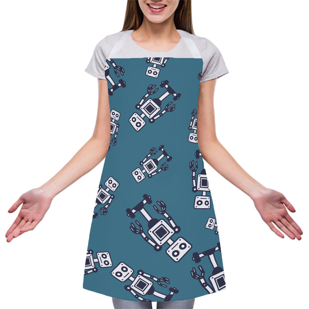 Robot Servant Pattern Print Adjustable Apron
