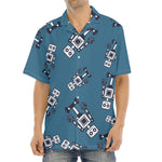 Robot Servant Pattern Print Aloha Shirt