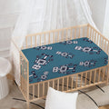 Robot Servant Pattern Print Baby Crib Sheet