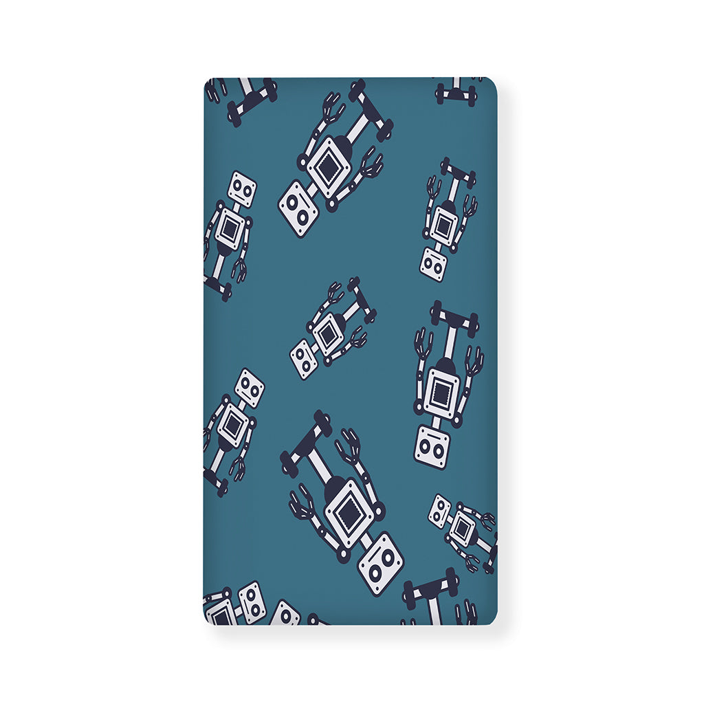 Robot Servant Pattern Print Baby Crib Sheet