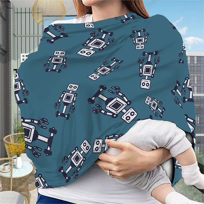 Robot Servant Pattern Print Baby Seat Cover