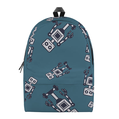 Robot Servant Pattern Print Backpack