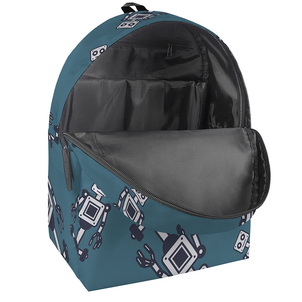 Robot Servant Pattern Print Backpack