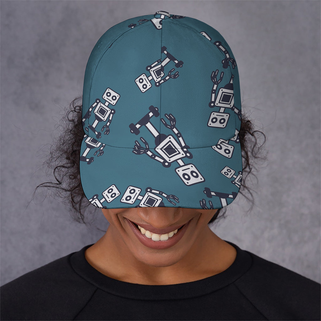 Robot Servant Pattern Print Baseball Cap