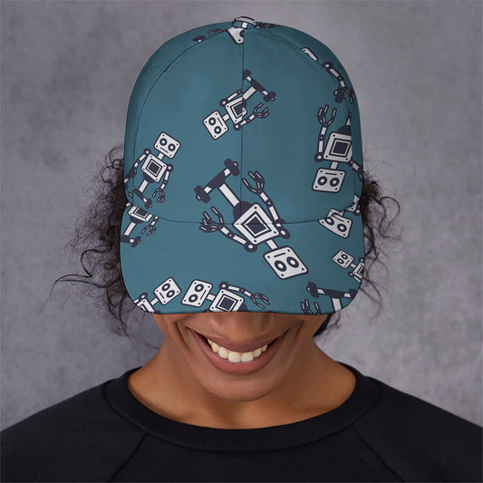 Robot Servant Pattern Print Baseball Cap