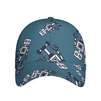 Robot Servant Pattern Print Baseball Cap