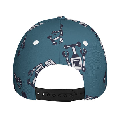 Robot Servant Pattern Print Baseball Cap