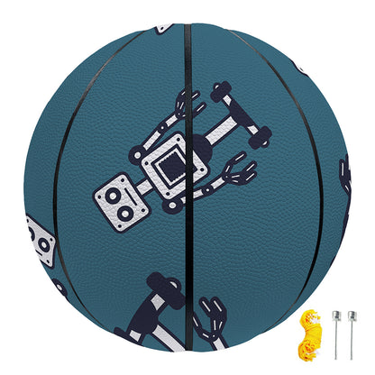 Robot Servant Pattern Print Basketball