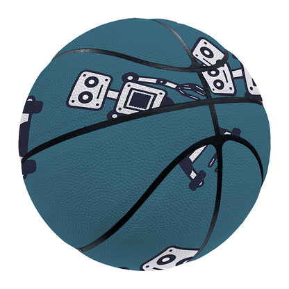 Robot Servant Pattern Print Basketball