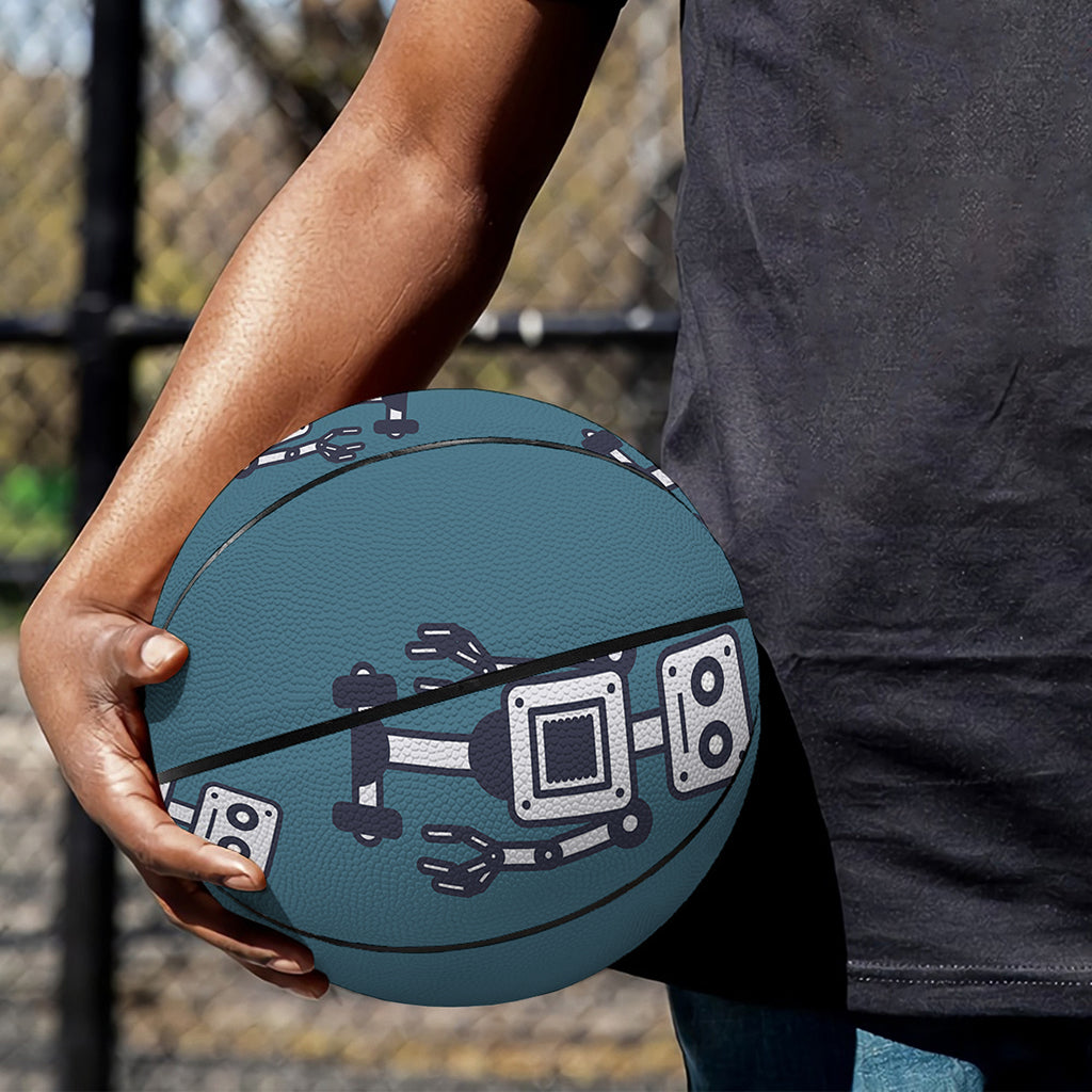 Robot Servant Pattern Print Basketball