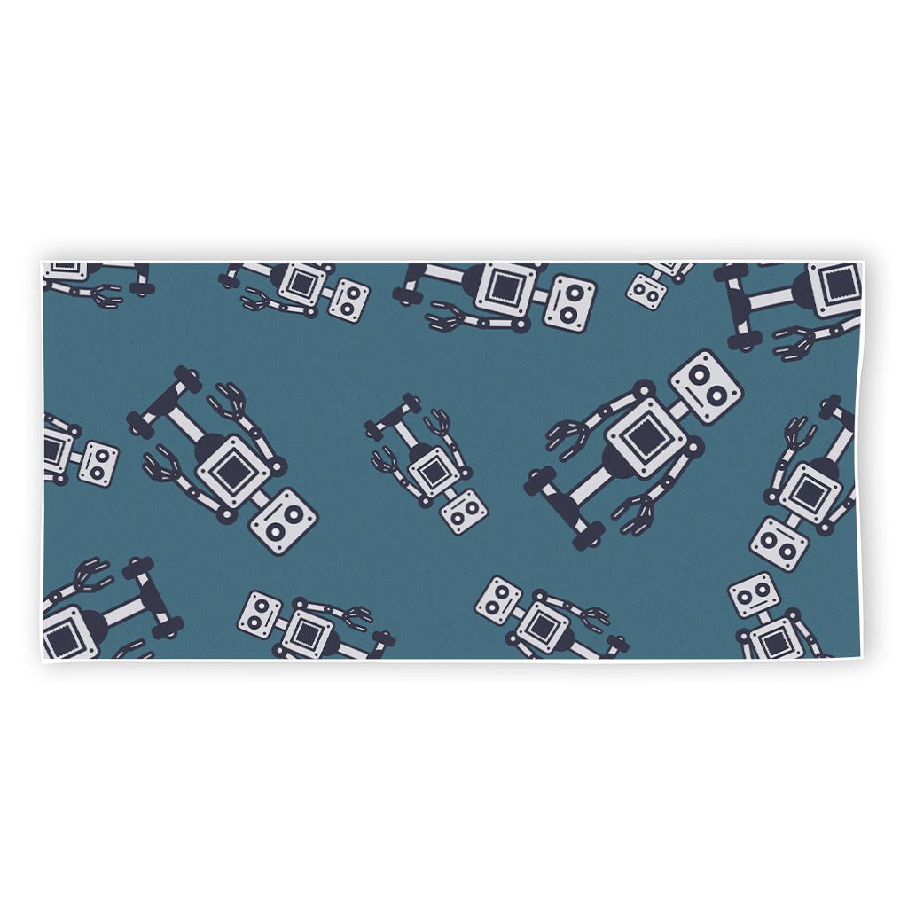 Robot Servant Pattern Print Beach Towel