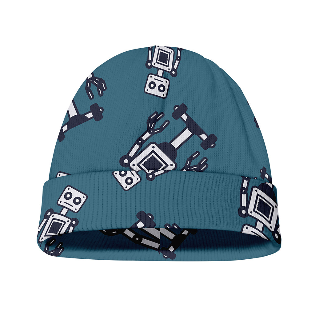 Robot Servant Pattern Print Beanie