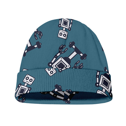 Robot Servant Pattern Print Beanie
