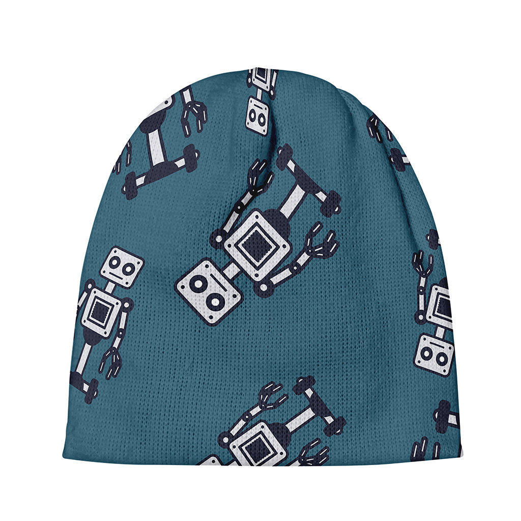 Robot Servant Pattern Print Beanie
