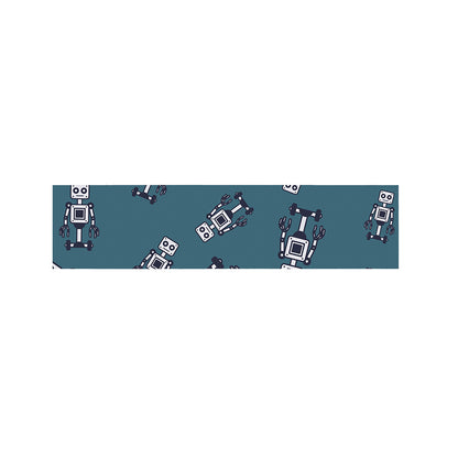 Robot Servant Pattern Print Bed Runner