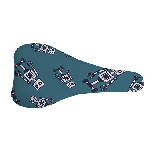 Robot Servant Pattern Print Bicycle Seat Cover