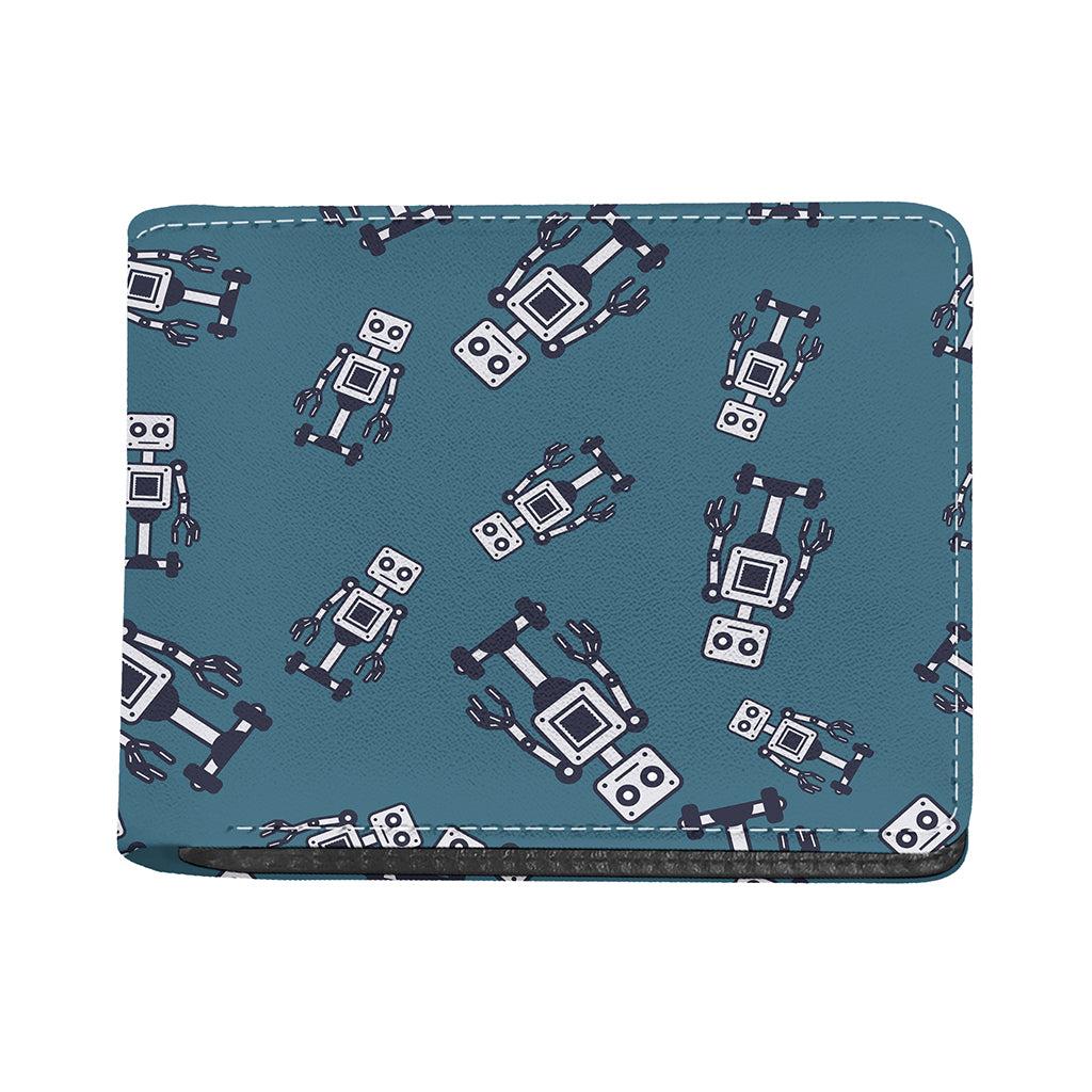 Robot Servant Pattern Print Bifold Wallet