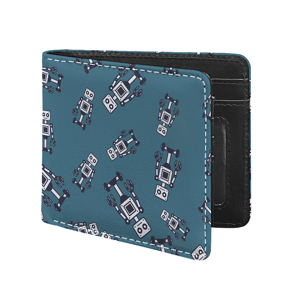 Robot Servant Pattern Print Bifold Wallet