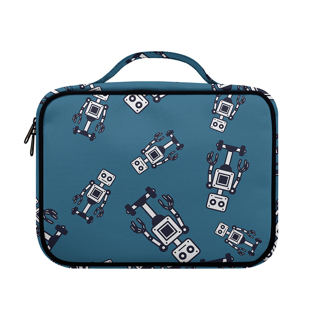 Robot Servant Pattern Print Briefcase Bible Bag