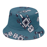 Robot Servant Pattern Print Bucket Hat