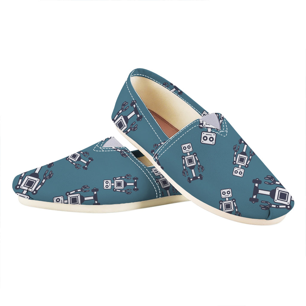 Robot Servant Pattern Print Casual Shoes