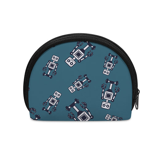Robot Servant Pattern Print Coin Purse