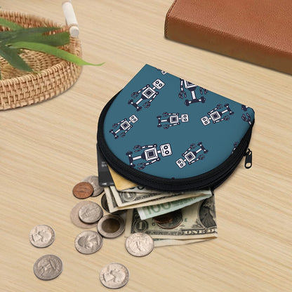 Robot Servant Pattern Print Coin Purse