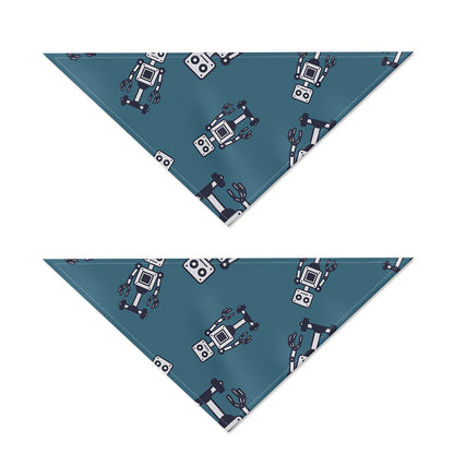 Robot Servant Pattern Print Dog Bandana