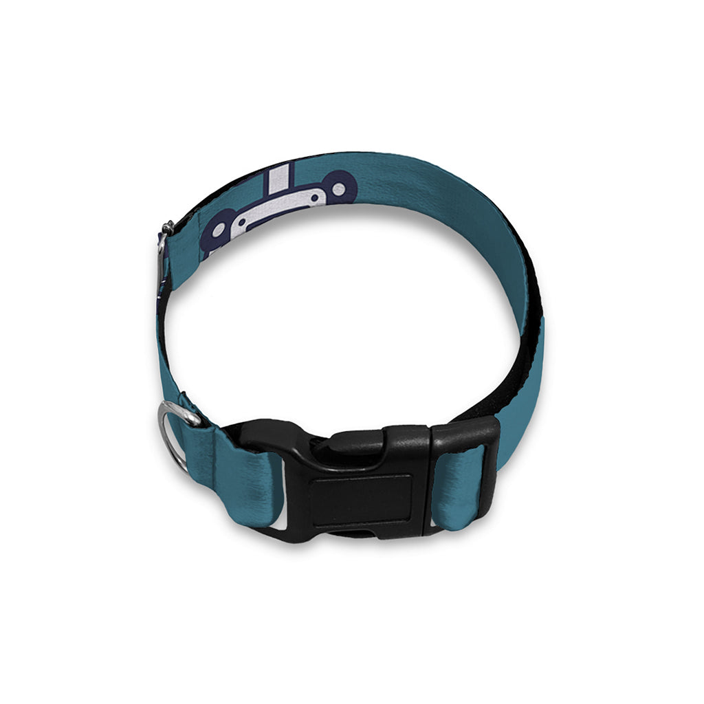 Robot Servant Pattern Print Dog Collar