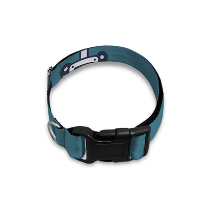 Robot Servant Pattern Print Dog Collar