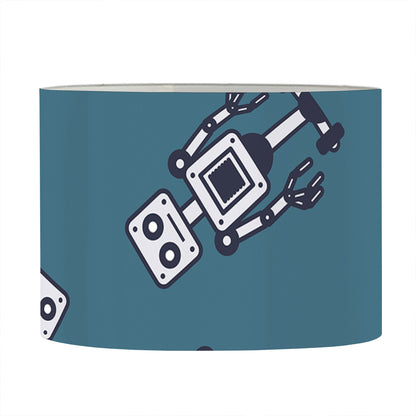 Robot Servant Pattern Print Drum Lamp Shade