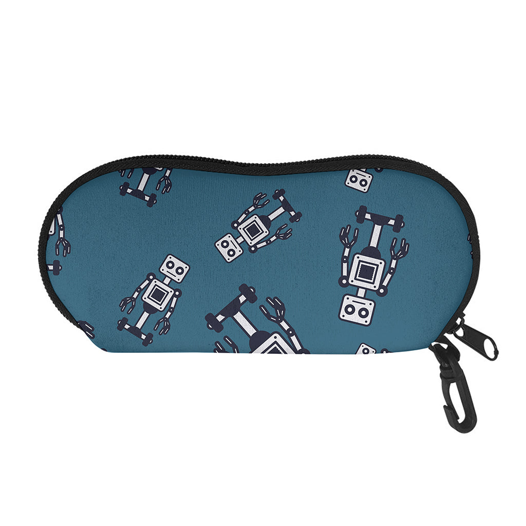 Robot Servant Pattern Print Glasses Case