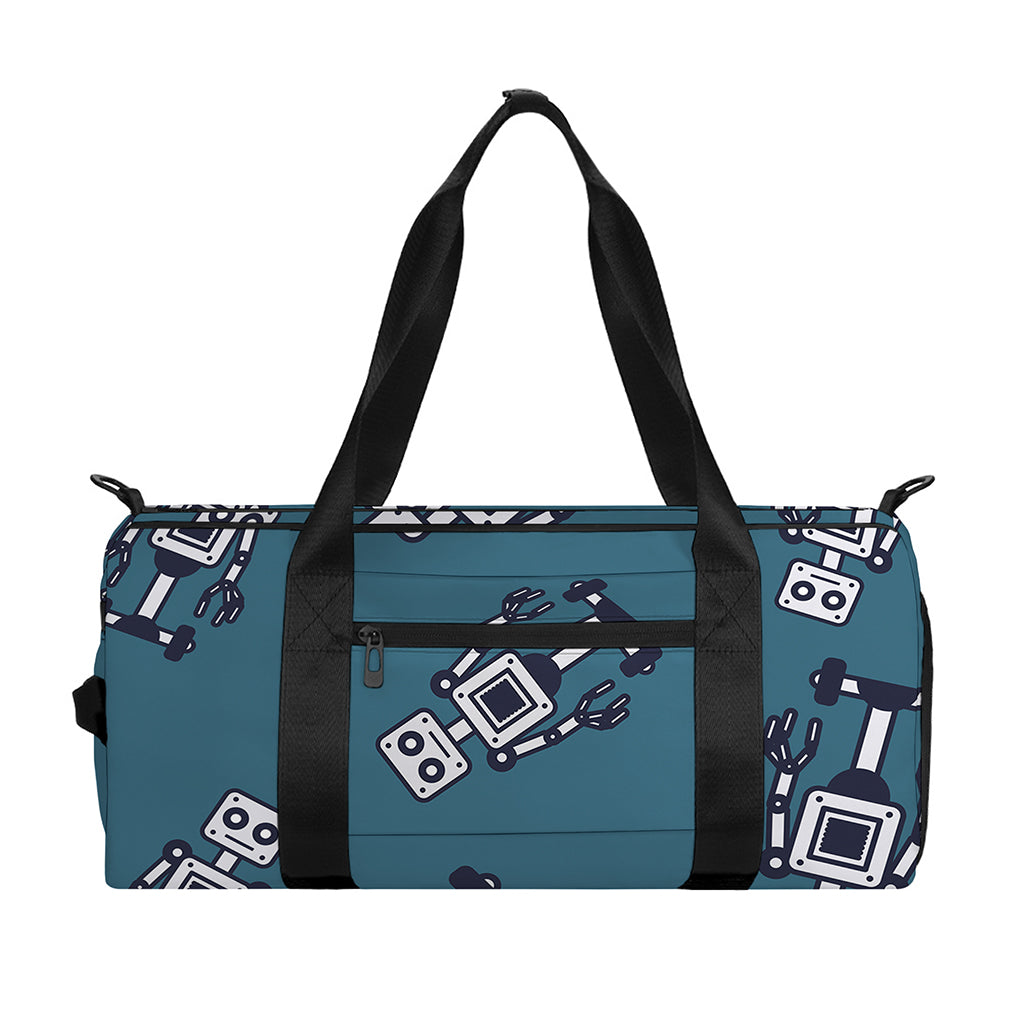 Robot Servant Pattern Print Gym Bag