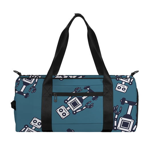 Robot Servant Pattern Print Gym Bag