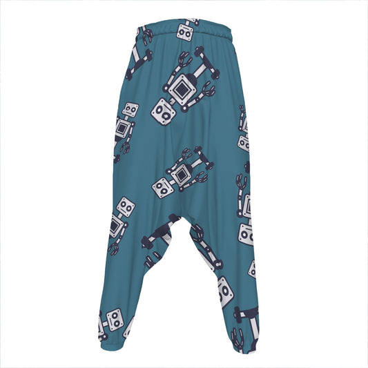 Robot Servant Pattern Print Hammer Pants