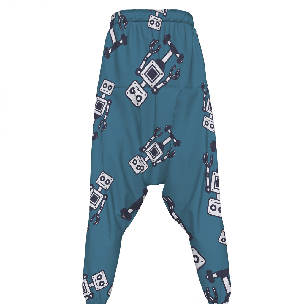 Robot Servant Pattern Print Hammer Pants