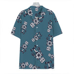 Robot Servant Pattern Print Hawaiian Shirt