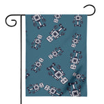 Robot Servant Pattern Print House Flag