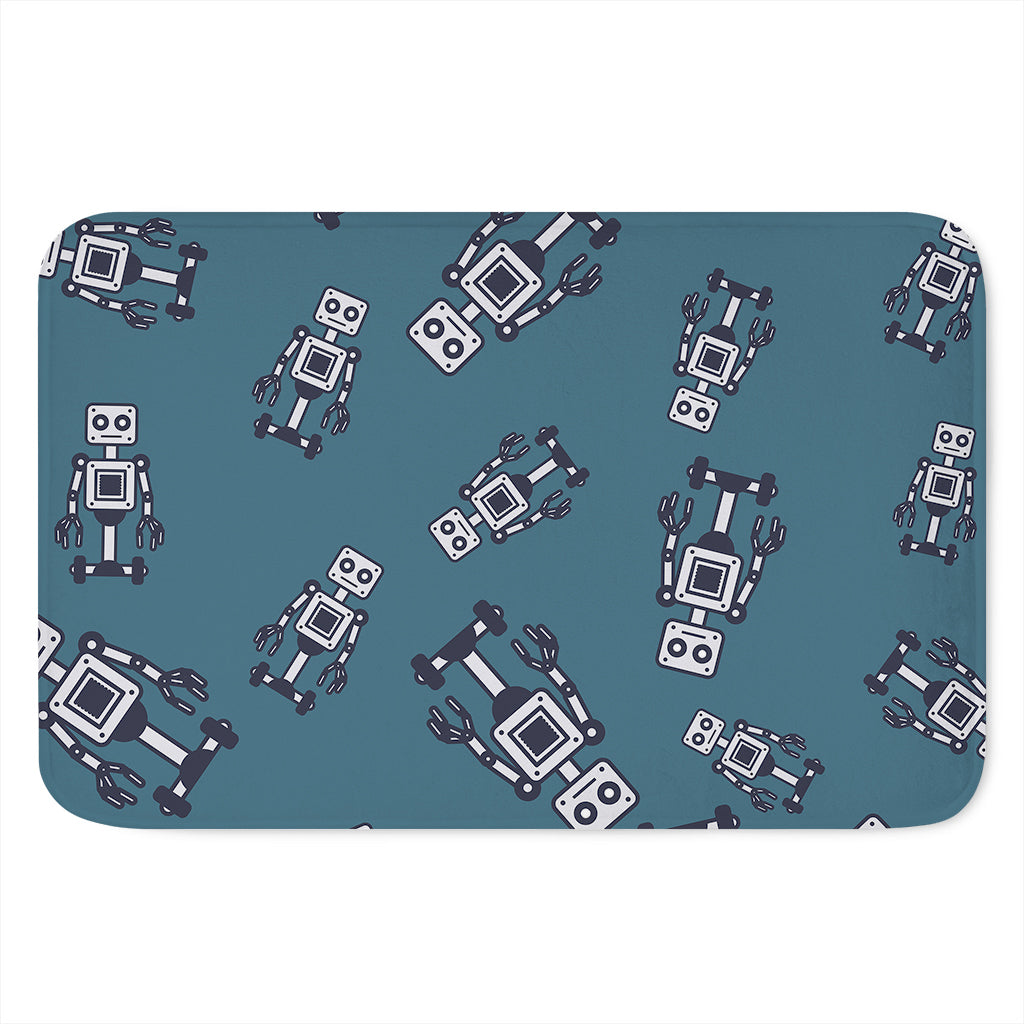 Robot Servant Pattern Print Indoor Door Mat