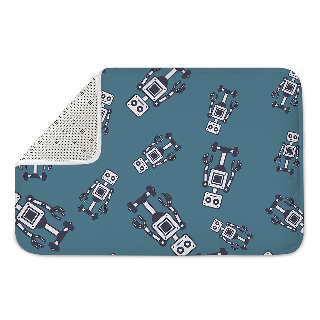 Robot Servant Pattern Print Indoor Door Mat