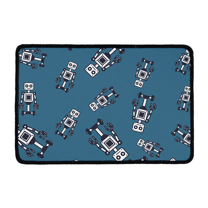 Robot Servant Pattern Print Kitchen Mat