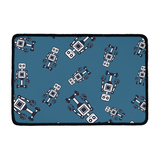 Robot Servant Pattern Print Kitchen Mat