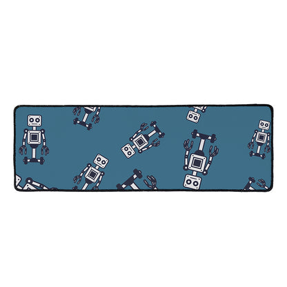 Robot Servant Pattern Print Long Kitchen Mat
