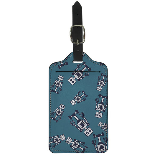 Robot Servant Pattern Print Luggage Tag